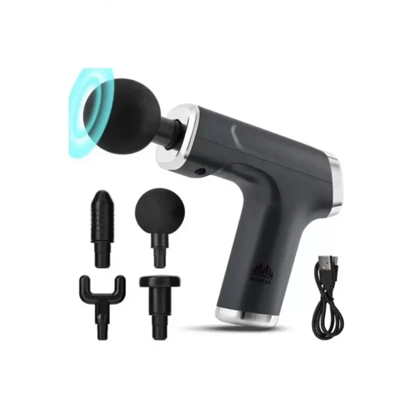 Mini Profesyonel Şarjlı Masaj Aleti 4 Başlıklı KH-800 (5365) ürün görseli
