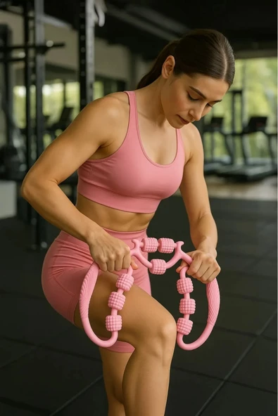 9 Tekerlekli Boyun Bacak Ayak Bel Masaj Aleti Çok Fonksiyonlu Manuel (5365) - Resim 3