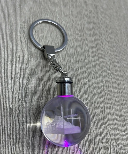Ledli Sultanahmet Tasarımı Kristal Anahtarlık Alk3804 ürün görseli 1