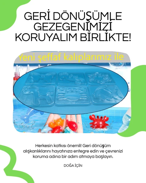 Magic Water Elf Aqua Gel Sihirli su oyuncak seti 5 renk jel şişe 6 kalıp - Resim 6