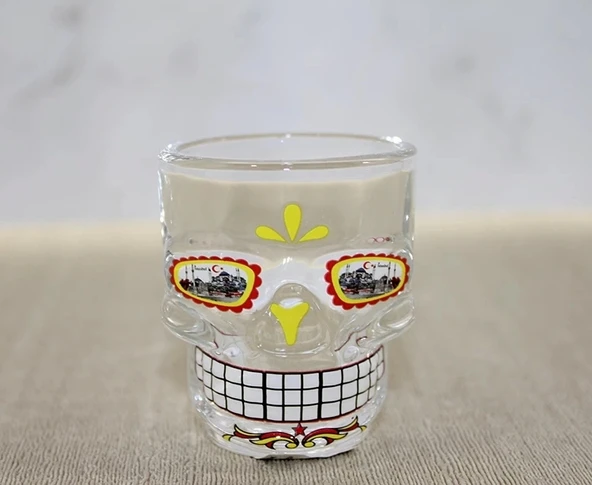 İstanbul Temalı Cam Kurukafa Shot Bardak Alk4302 ürün görseli 1
