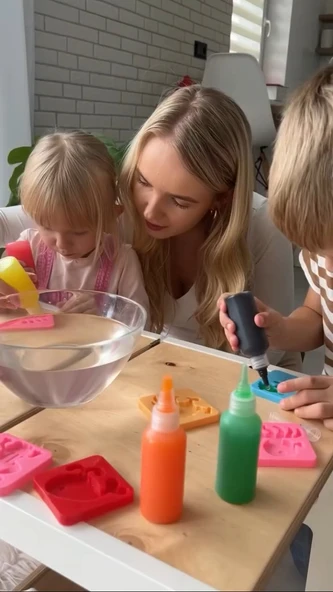 Magic Water Elf Aqua Gel Sihirli su oyuncak seti 5 renk jel şişe 6 kalıp - Resim 3