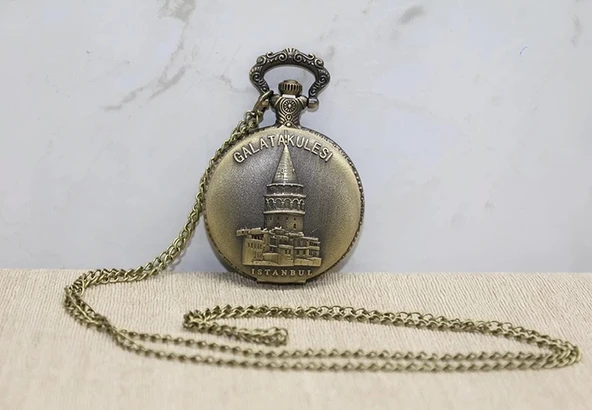 Galata Kulesi Tasarımı Köstekli Saat Alk4383 ürün görseli 1