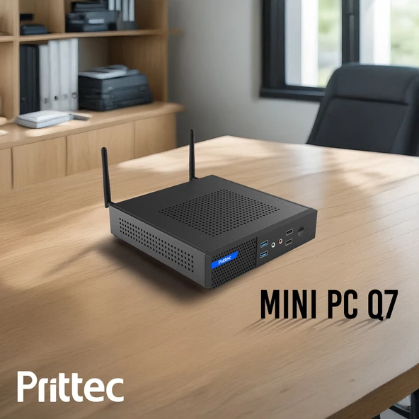 PRITTEC Q7-TH610L BAREBONE FreeDos MINI PC/ (SSD-RAM-CPU YOK) - Resim 6
