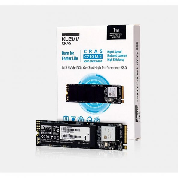 KLEVV CRAS C710 1TB M.2 NVMe SSD  2100/1650 MB/s (K01TBM2SP0-C71) - 2