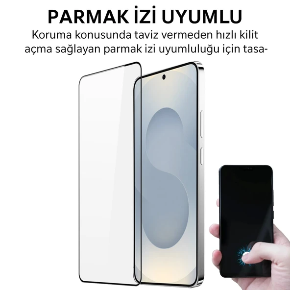 SAM S25 Ultra - Antistatik Cam Tam Kaplayan Ekran Koruyucu ürün görseli