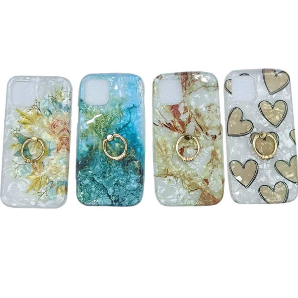 Xiaomi Poco X3 - Yüzüklü Kılıf Karışık Desenli ürün görseli