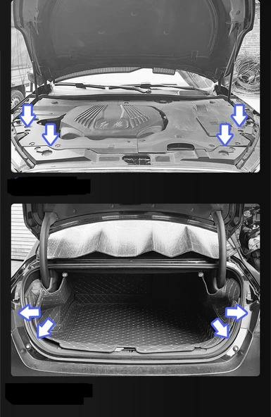 Oto Koruyucu 10 lu Ped - Araç Kapı - Bagaj - Kaput Şok Darbe ve Ses Emici Contalar - Resim 3