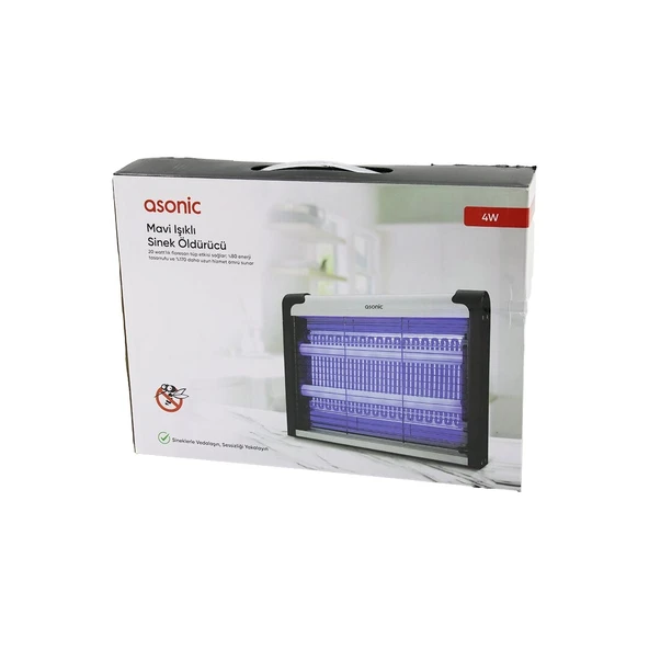 2 LEDLİ SİNEK ÖLDÜRÜCÜ CIZ MAKİNE 4W - 2000V 30M2 ETKİNLİK ALANI AS-A28 (5365) - Resim 2