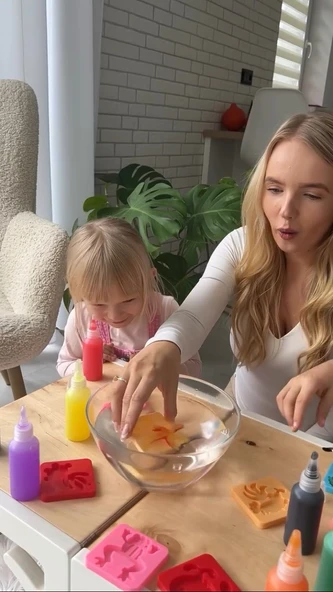 Magic Water Elf Aqua Gel Sihirli su oyuncak seti 5 renk jel şişe 6 kalıp - Resim 4