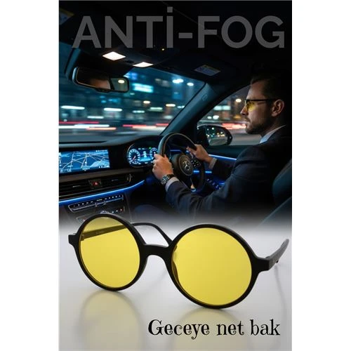 Parlama Önleyici Gece Sürüş Görüş Gözlüğü Sis Far Işık Önleyici Anti-Fog Gözlük ürün görseli