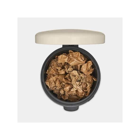 Brabantia Çöp Kutusu 20 Litre Newicon Pedallı Mat Bej 149948 - Resim 4