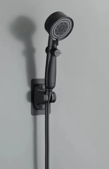 ROYAL SİYAH PERVANELİ KADEMELİ STOPLU  DUŞ BAŞLIK (5365) ürün görseli