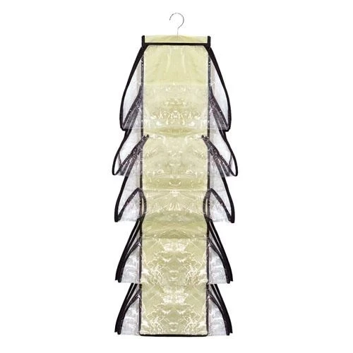 10 Bölmeli Dolap İçi Şeffaf Çanta Organizeri - 3