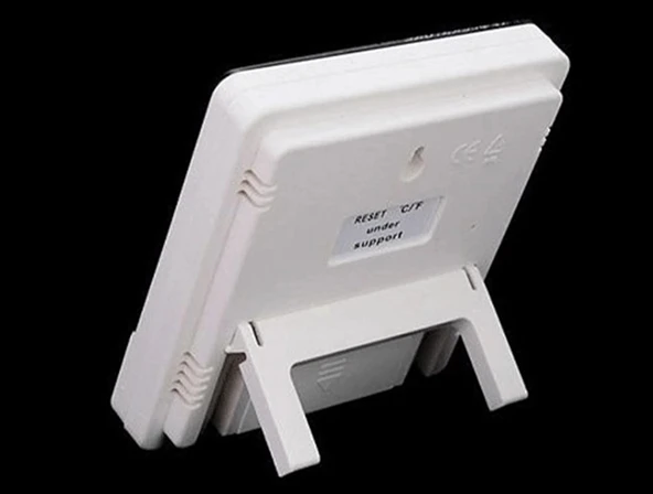 Bebek Odası Masaüstü Dijital Termometre Nem Ölçer Higrometre Saat (5365) - Resim 4