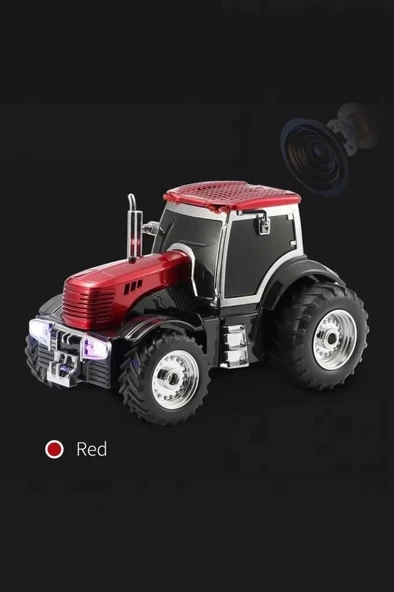 D42 Kırmızı Traktör Tasarım Usb/fm Radyo Bluetooth Hoparlör Speaker - Resim 3