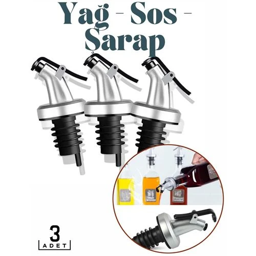 Şişe Tıpa Dağıtıcı Akış Seti 3'lü BiancoLilla Design ürün görseli