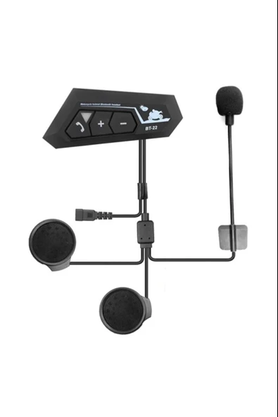 Bt22 Kask Kulaklık Bluetooth Motosiklet Kulaklık 5.0 Bluetooth Interkom Motorsiklet Kulaklık - Resim 2