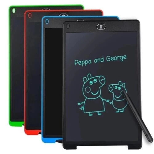T12 Siyah Writing Tablet Lcd 12 Inç Dijital Kalemli Çizim Yazı Tahtası - Resim 3