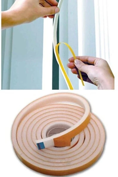 9 Metre Pencere Izolasyon Bandı Yapışkanlı Cam Yalıtım Süngeri Rüzgar Soğuk Kesici Pimapen Fitili ürün görseli