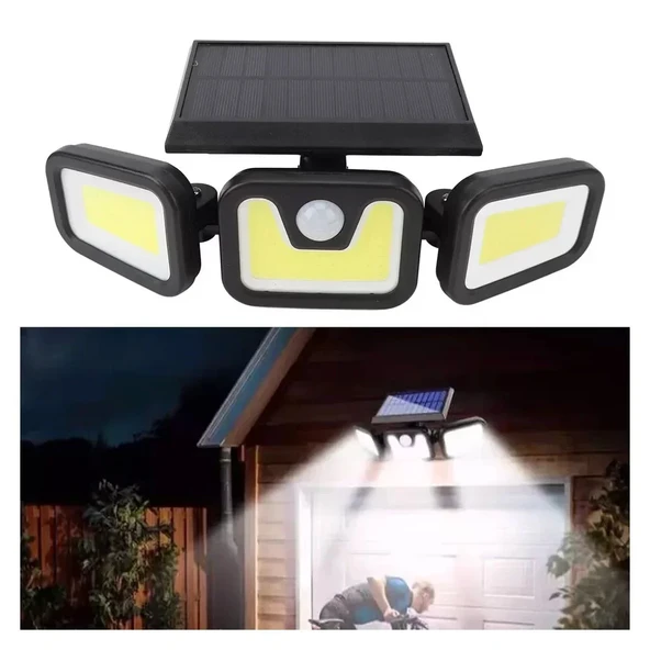 85W Güneş Enerjili Hareket Sensörlü Duvar Lambası Kutusu 2 Ünite (5365) ürün görseli