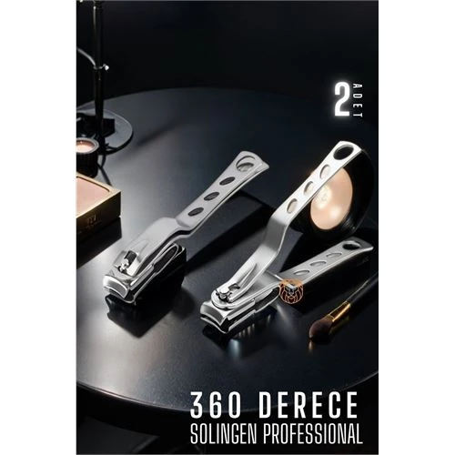 360 Derece Tırnak Makası 2 ADET Solingen Profesyonel ürün görseli