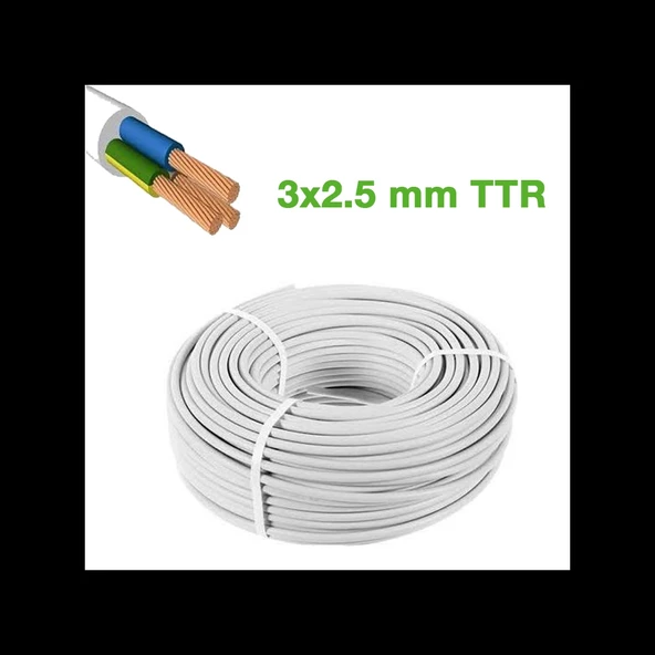 TTR 3x2.5mm KABLO 100MT  CCA KABLO (5365) ürün görseli 1