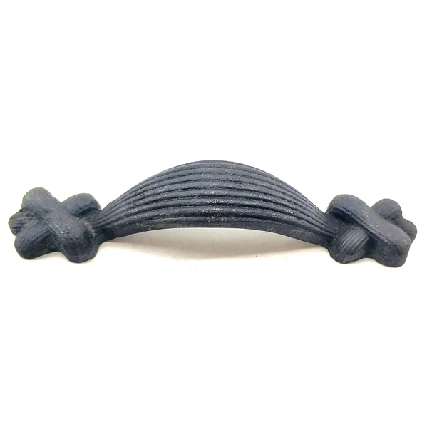 Antika Tarz Dekoratif Pirinç Örgü Mobilya Kulbu - 22x120 Mm, Oksit ürün görseli 1