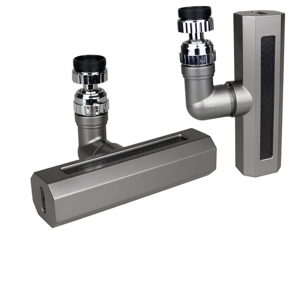 SİYAH  GENİŞ  360 DERECE DÖNEBİLENOYNAR BAŞLIK - 4 MOD  PERLATÖR ŞELALE MUSLUK UCU KTX-3288 (5365) ürün görseli 1