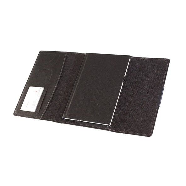 ÇANTALI DEFTER Çanta: 15 x 23 cm,13 x 21 Siyah Termo DefterTekli Özel Kutusunda - Resim 2