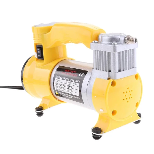 Oto Araba Lastik Şişirme Kompresörü Pompası Işıklı 150 Psı YAGE (5365) - Resim 3