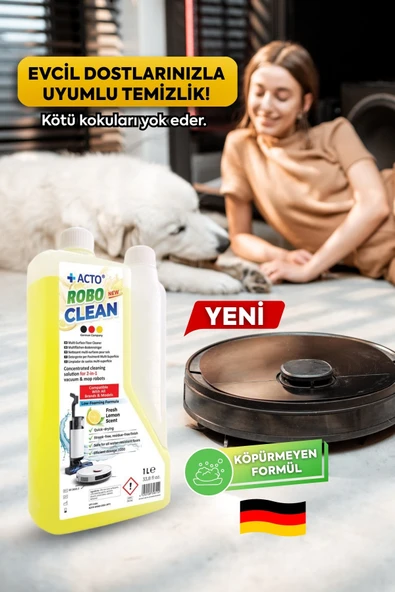 Acto® Robo Clean – Robot & Islak Dikey Süpürgeler İçin Konsantre Yüzey Temizleyici - Resim 5