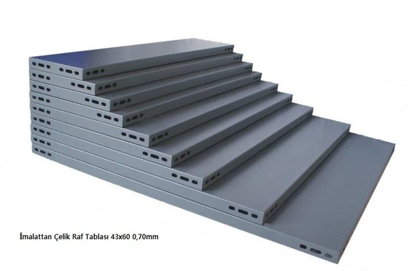 4 Adet Galvaniz Çelik Raf Tablası - Depo, Arşiv, Kiler, Dosya, Market Rafı  43x75 cm 0.70 mm ürün görseli