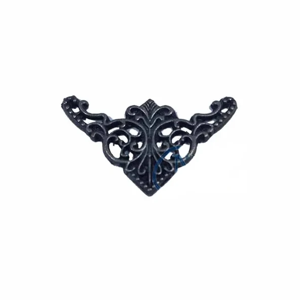 Dekoratif Köşe Süsü, Köşelik - Küçük, 19x34mm, Eskitme, 100 Adet ürün görseli