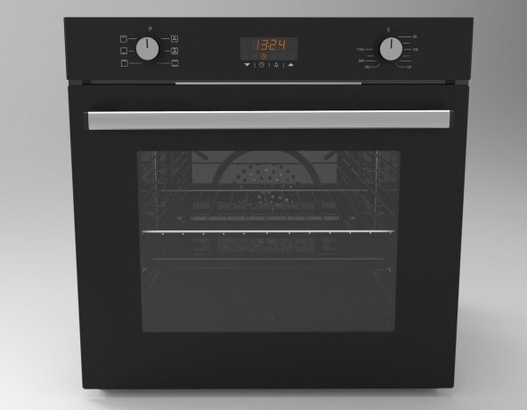 Alveus Mfa 627 Siyah Yeni (Turbofan + Soğutma Fan) Ankastre Fırın