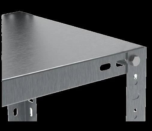 4 Adet Galvaniz Çelik Raf Tablası - Depo, Arşiv, Kiler, Dosya, Market Rafı  31x75 cm 1.00 mm - Resim 2