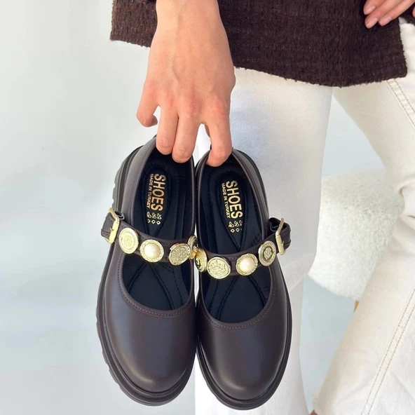 Okira Kahverengi Cilt Oxford Ayakkabı - Resim 4