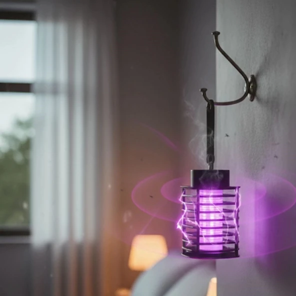 Otomatik Akıllı Sivrisinek Öldürme Lambası Şarj Elektrik Çarpması Sivrisinek Kovucu Lamba Öldürmek Masaüstü Duvar Asmak - 4