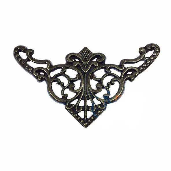 Dekoratif Köşe Süsü, Köşelik - Büyük, 31x55mm, Antik, 1 Adet ürün görseli