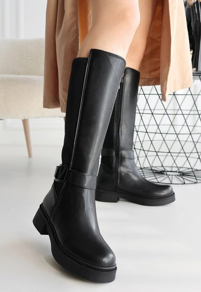 Diona Siyah Cilt Çizme - Resim 3