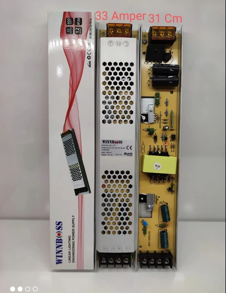 12V-33A-400W-IP20 ULTRA SLİM TRAFO (5365) ürün görseli