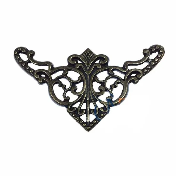 Dekoratif Köşe Süsü, Köşelik - Büyük, 31x55mm, Antik, 100 Adet ürün görseli