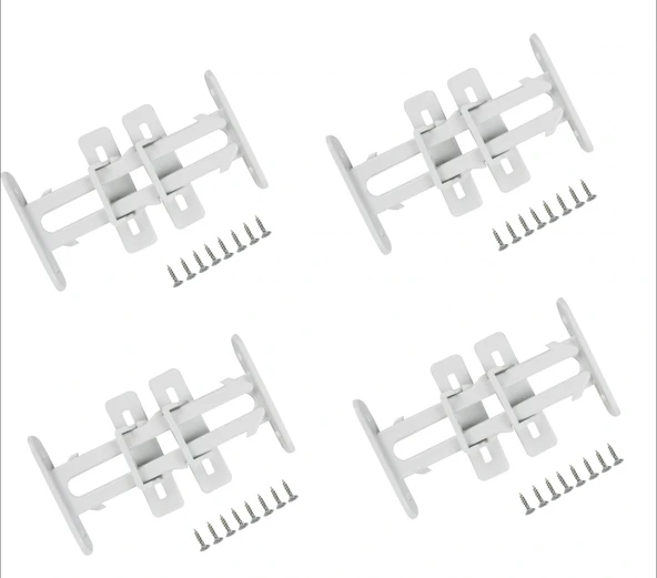 4 Adet Bebek Çocuk Koruma Kilidi - Dolap Çekmece Kilidi Sürgülü Kilit
