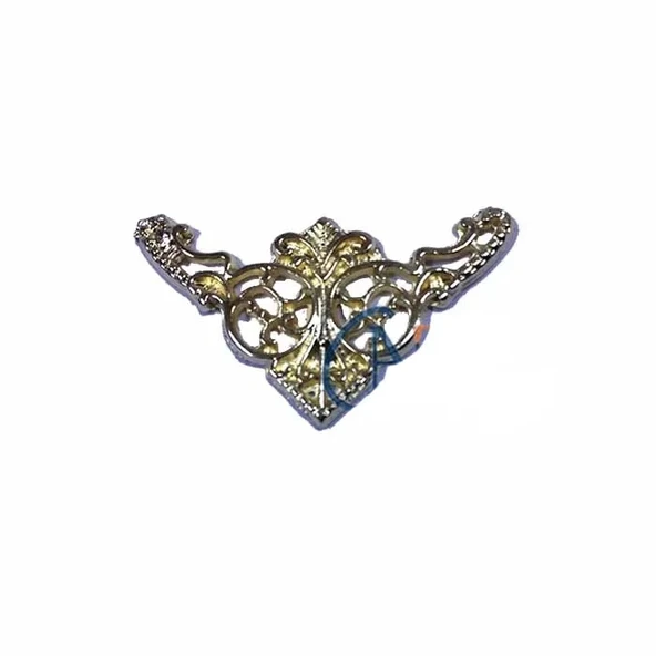 Dekoratif Köşe Süsü, Köşelik - Küçük, 19x34mm, Sarı, 1 Adet ürün görseli