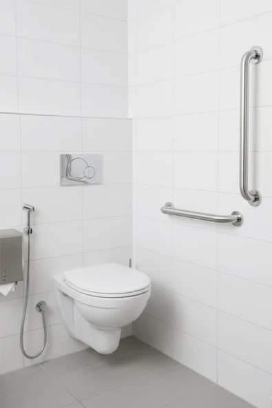 Yaşlı ve Engelli Tutunma Barı – Krom Kaplama 30 cm, Küvet ve Duş Tutamağı, Kaymaz Güvenlik Barı ürün görseli