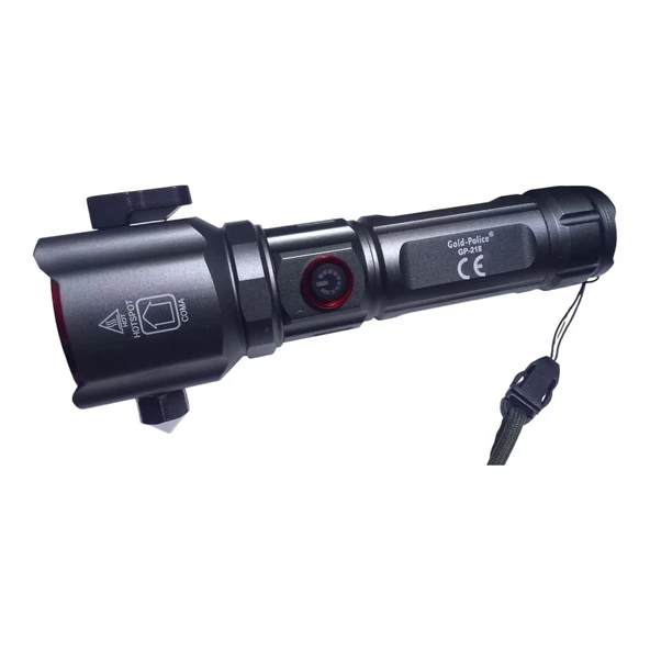 Gold Police Gp-218 Acil Durum El Feneri Güçlü Tg Led 3000 Lümen ürün görseli 1