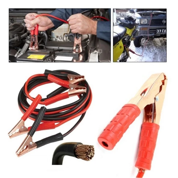 1200 Amper Akü Takviye Kablosu 1.5 Metre Bakır Akü Takviye Cihazı (5365) ürün görseli