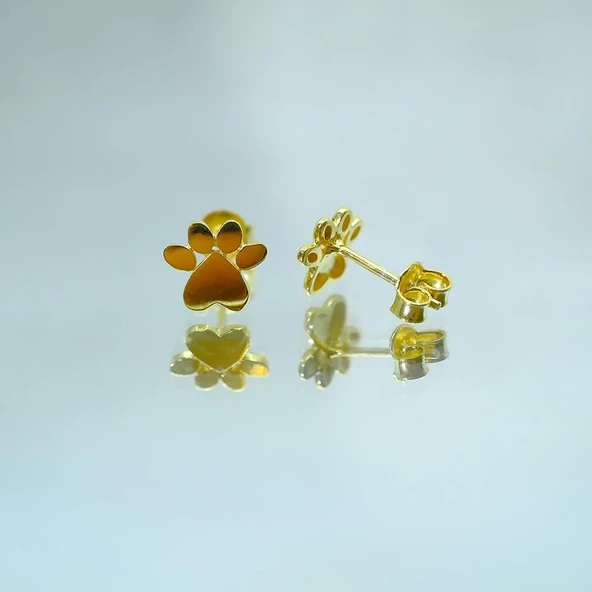 Gümüş Küpe - 925 Ayar Gümüş Minimal Pati Küpe - 5