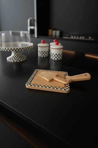 Bambum Ritual - 2 Parça Peynir Servis Seti Kare - 3