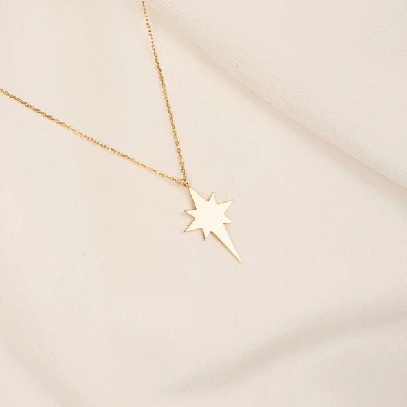 Gümüş Kolye - Kutup Yıldızı 925 Ayar Gümüş Kolye - 7